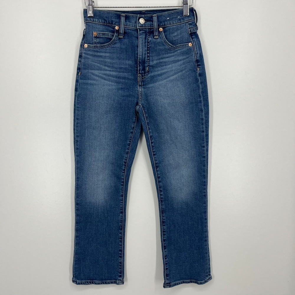 Gap Jeans Women's Size 25 Blue Kick‎ Fit High Rise Cotton Blend Stretch
